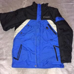 Blue/Black Columbia Boys Snow Coat